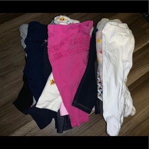 Lot of baby girl pants